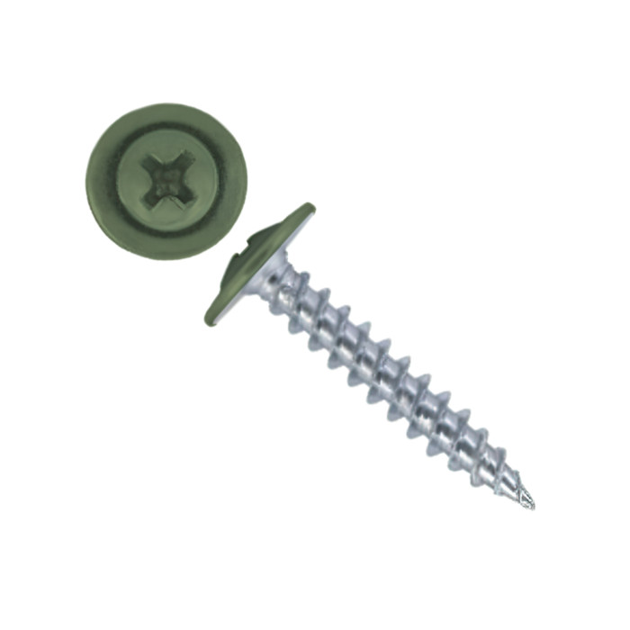 Саморез ПШ 4,2х25 (500шт) шлиц PH2 RAL 6021