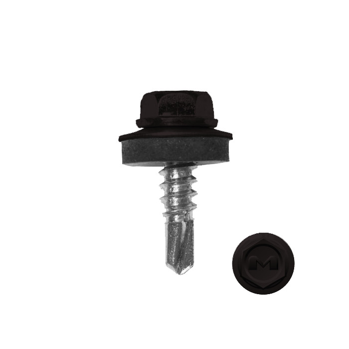 Саморез по металлу Daxmer 5,5х19 RAL 9005 (250) сверло №3